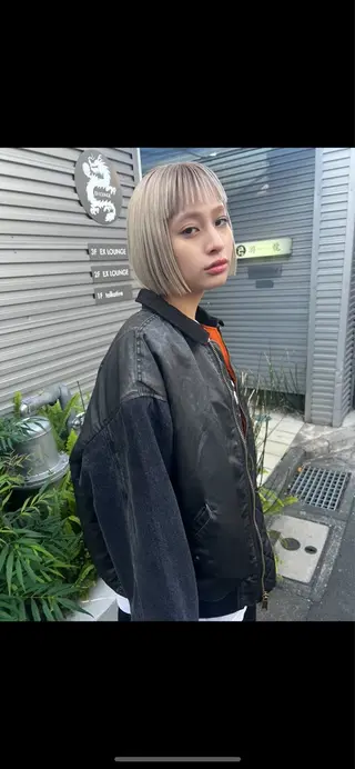 ショート 透明感カラー🌿ボブ ✨飛田　ケイのヘアスタイル