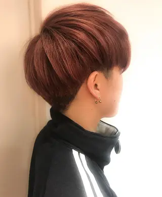 ショート カラー ショート✨ボブ✨代表 新田見美仁のヘアスタイル