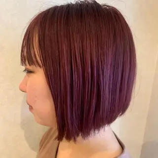 ショート カラー 芥川 未優のヘアスタイル