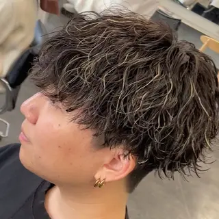 ミディアム カラー ヘアアレンジ メンズ fifth 石川 凪のヘアスタイル