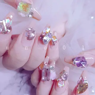 ネイル 梅田🦄中崎町🩵 u n o 0 1のネイルデザイン