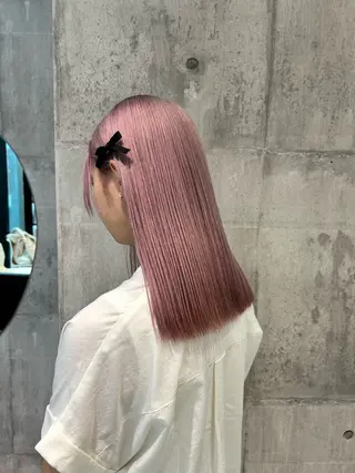 セミロング カラー 【色落ちまで可愛い】 mao🐩💜のヘアスタイル