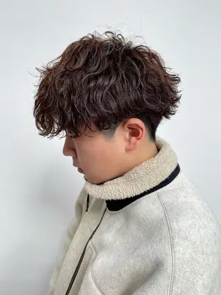 ショート パーマ メンズ メンズパーマ特化/ メッシュ/薫/店長のヘアスタイル