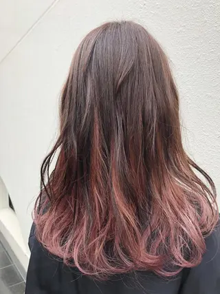 セミロング カラー パーマ ヘアアレンジ 【白髪ぼかし 専門GBG】自由が丘のヘアスタイル