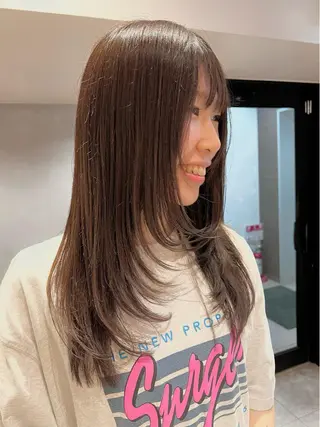 セミロング モテ髪🌈細矢 森平のヘアスタイル