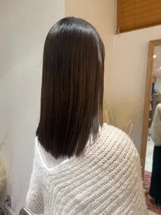 セミロング ナチュラルカラー /AKIR‎A🌝のヘアスタイル