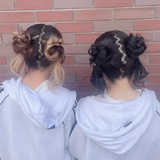 セミロング ヘアアレンジ 古沢 みづきのヘアスタイル