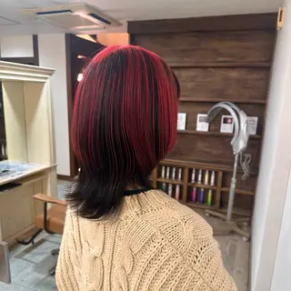 セミロング カラー 井上 莉緒のヘアスタイル