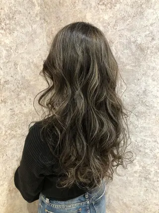ロング カラー 杉田 一浩のヘアスタイル