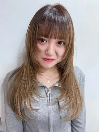 ロング noa / 郡山ボブ ×透明感カラーのヘアスタイル