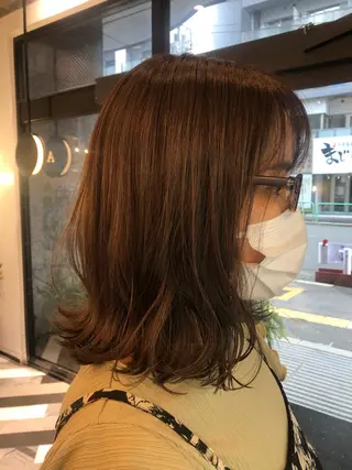 ミディアム カラー 貴方に似合うを見つけ ます🌱市川リョウカのヘアスタイル