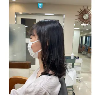 ミディアム パーマ 渋谷 りなのヘアスタイル