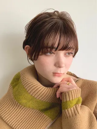 ショート カラー 🌿似合わせ透明感 カラー松本朋幸🌿のヘアスタイル