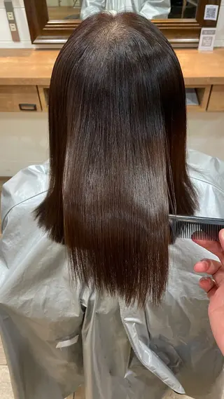 ミディアム ショート/ボブ/ メンズ/縮毛矯正のヘアスタイル