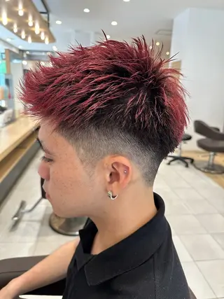 メンズ 市川透明感カラー &パーマ美容師Kaiのヘアスタイル