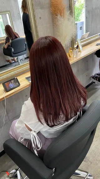 ロング カラー Sunny side 大名   RIOのヘアスタイル