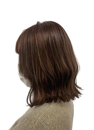 セミロング カラー Atem ☀️大町店のヘアスタイル