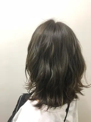ミディアム カラー コレットヘアー 田中アヤノのヘアスタイル