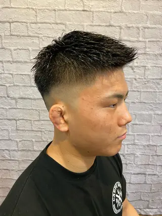 ショート カラー パーマ ヘアアレンジ メンズ 💈メンズ特化 副店長松浦一聖💈のヘアスタイル