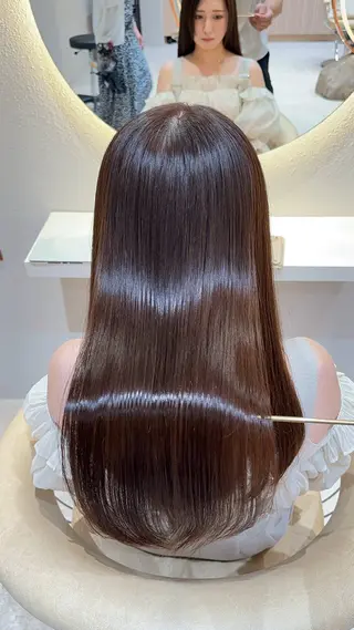ロング カラー 縮毛矯正✨🫧 レイヤー川村利幸のヘアスタイル