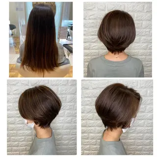 ショート カラー 金沢 広美のヘアスタイル
