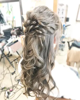 ロング ヘアアレンジ 早朝✨ヘアセット 着付け/清水玲歌のヘアスタイル