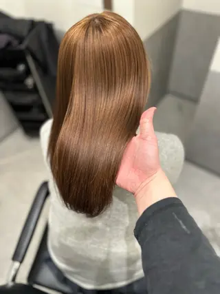 セミロング カラー ヘアアレンジ EMANON池袋3rd所属・ダブルカラー｜ なおき｜池袋美容師のヘアスタイル