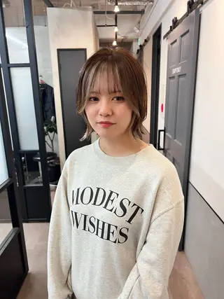 ミディアム 井尻 將太のヘアスタイル