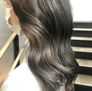 セミロング カラー パーマ ヘアアレンジ メンズ キッズ stylist 🌸 kana.のヘアスタイル