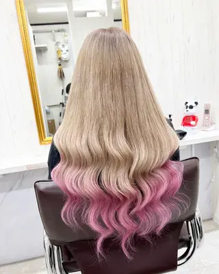 ロング カラー TAKATO ✨ハイトーン✨のヘアスタイル