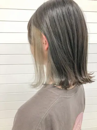 ミディアム 髪質改善韓国レイヤー SHIORI🦋のヘアスタイル