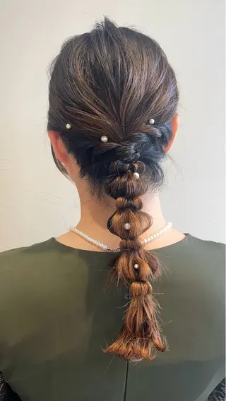 セミロング ヘアアレンジ 札幌 ヘアアレンジ 🍎 タナカセリナのヘアスタイル