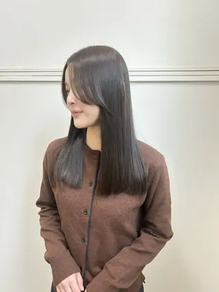 ミディアム カラー sana🤍ボブ ベージュ🤍のヘアスタイル