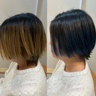 ミディアム 宇野井 勝太のヘアスタイル