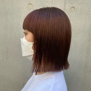 ミディアム カラー 🪭risa 暖色/レイヤー🪭のヘアスタイル