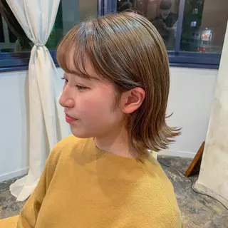 ミディアム カラー スギヤマ ショウゴのヘアスタイル