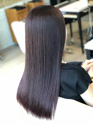 ロング カラー 金子 富士のヘアスタイル