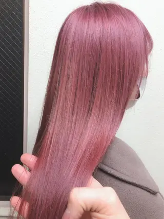 ミディアム カラー ヘアアレンジ 髪質改善デザイナー &mirai ryoのヘアスタイル