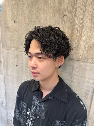 ショート パーマ メンズ ツイスパ/メンズ パーマ/歩夢のヘアスタイル