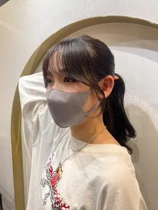 ミディアム カラー 小田裕也 チャンモリパーマのヘアスタイル