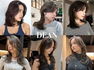 セミロング DEAN ISLA 大人レイヤーカットのヘアスタイル
