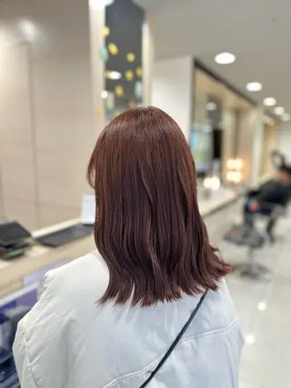 セミロング カラー クロスパーマ/うる艶 カラー/Kurumiのヘアスタイル