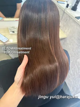 セミロング カラー パーマ ヘアアレンジ メンズ ワット 原宿のヘアスタイル