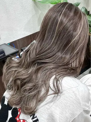 ロング カラー ヘアアレンジ Belle hair Design青野大貴のヘアスタイル
