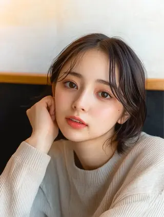 ショート カラー Maia🦋 博多 透明感カラーのヘアスタイル