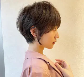 ショート 《髪質改善✖️レイヤ ー🩶》ナオヤのヘアスタイル