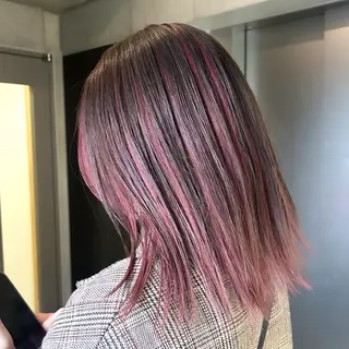 ミディアム カラー 🤡暖色レイヤー 🤡みさきのヘアスタイル
