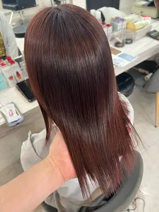 ミディアム カラー ✨髪質改善✖︎顔周り レイヤー✨ナカムラのヘアスタイル