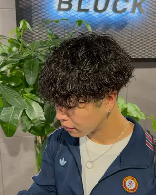 カラー パーマ メンズ 笹原 琴美のヘアスタイル