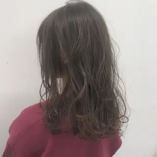 セミロング カラー ヘアアレンジ 美髪矯正/透明感カラ ー🫧YUUKI🫧のヘアスタイル